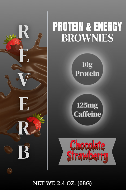 PRESALE Energy & Protein Brownies - Chocolate Dipped Strawberry